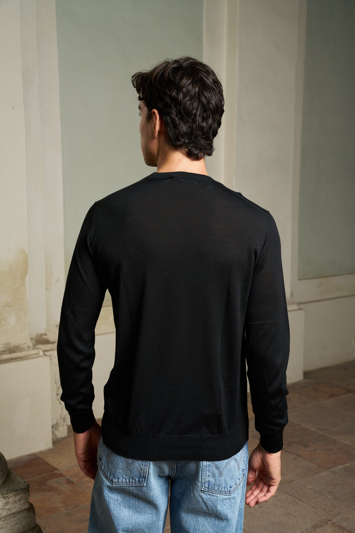 Maglia girocollo lana e seta Masq | M11 Shop