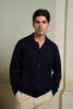 Cardigan con collo a polo 100% lana merino Masq | M11 Shop
