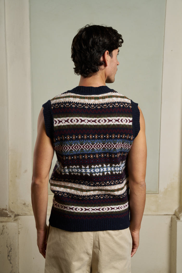 Gilet maglia Fantasia Jaquard In The Box | M11 Shop