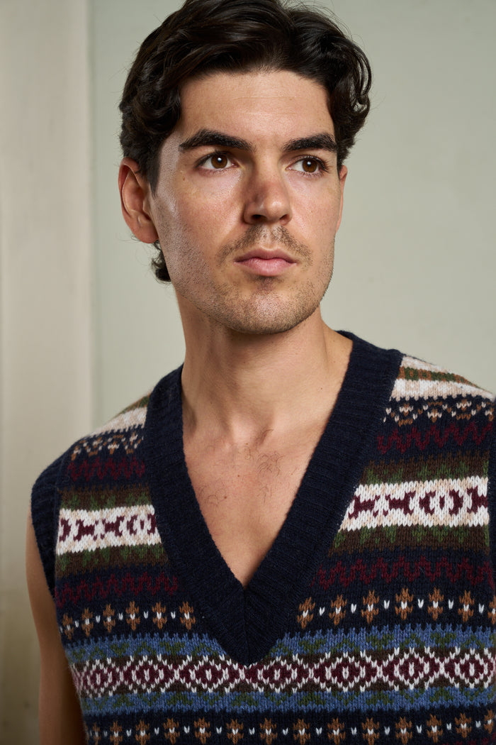 Gilet maglia Fantasia Jaquard In The Box | M11 Shop