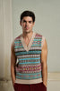 In The Box Jacquard Pattern Knit Vest | M11 Shop