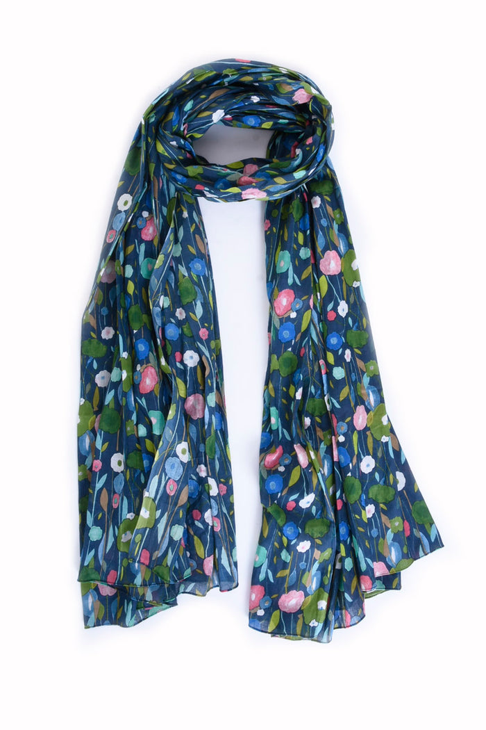 Palm print cotton sarong/scarf | M11 Shop