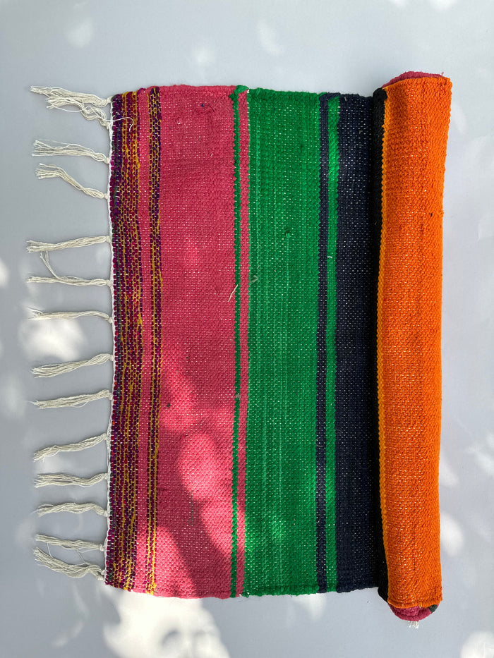 Tappeto multicolore in cotone Puebco | M11 Shop