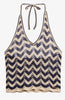 Top scollo all'americana in magla Zig Zag Superdry | M11 Shop