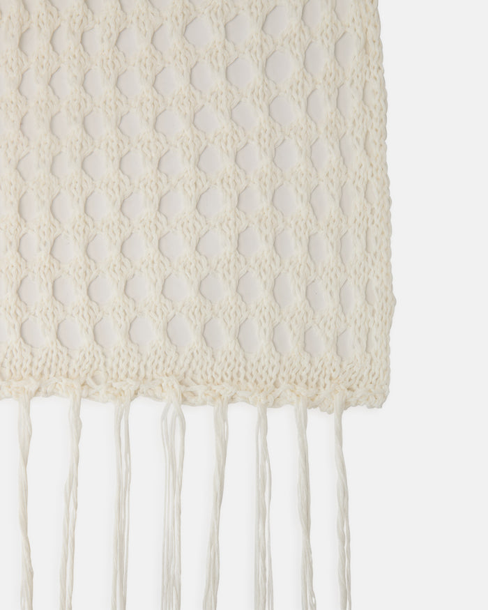 Gilet crochet con frange Cuoieria Fiorentina | M11 Shop