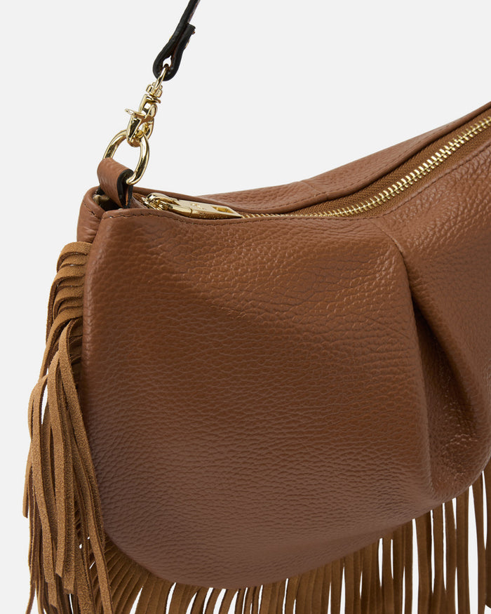 Emma maxi folk con frange Cuoieria Fiorentina | M11 Shop