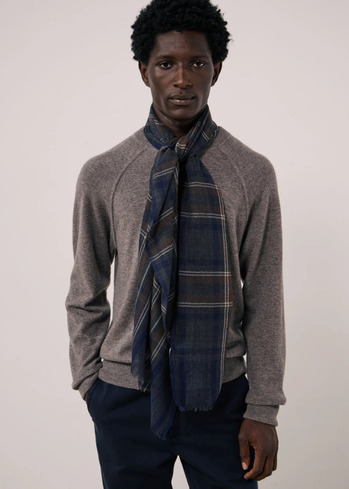 Sciarpa da uomo in lana tartan Hartford | M11 Shop