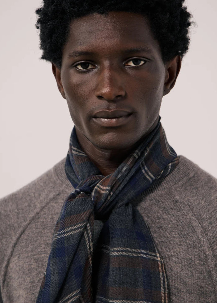 Sciarpa da uomo in lana tartan Hartford | M11 Shop