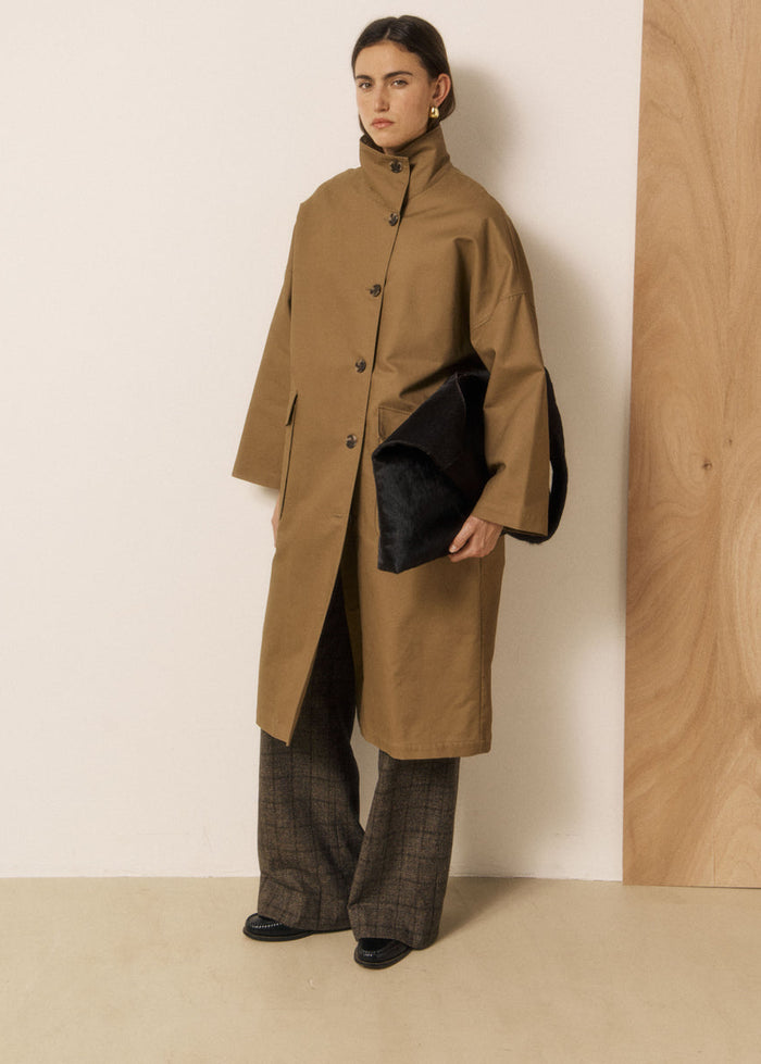 Cappotto da donna in gabardine di cotone idrorepellente Vito Hartford | M11 Shop