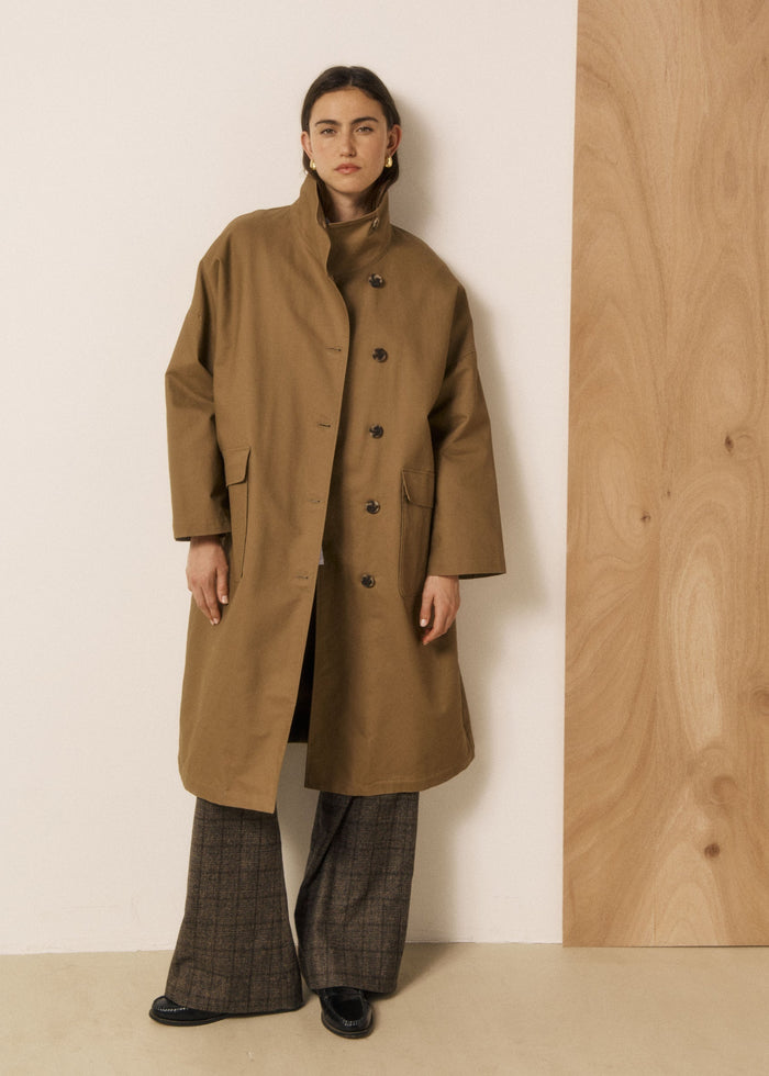 Cappotto da donna in gabardine di cotone idrorepellente Vito Hartford | M11 Shop