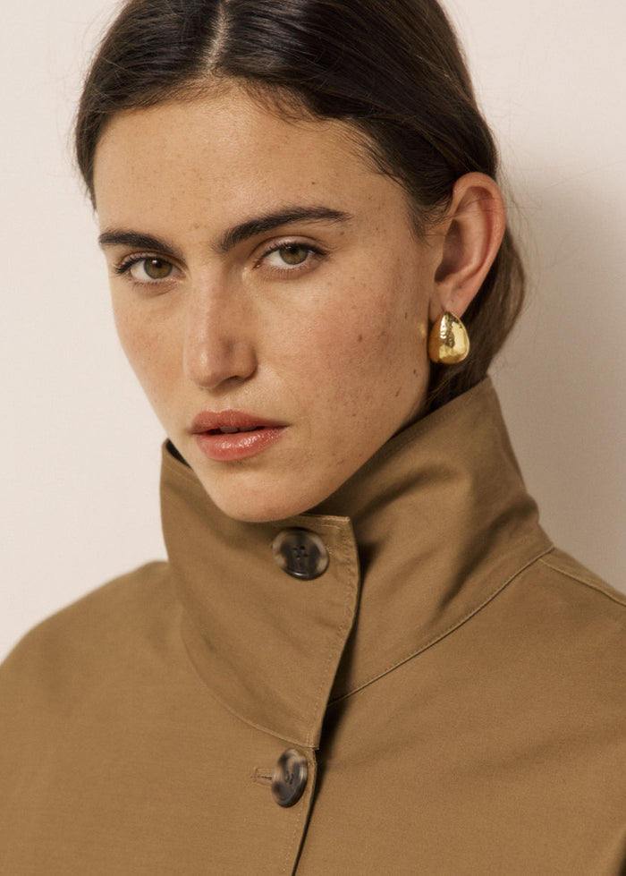 Cappotto da donna in gabardine di cotone idrorepellente Vito Hartford | M11 Shop