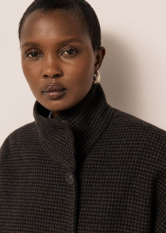 Cappotto da donna in tweed pied-de-poule Vito Hartford | M11 Shop