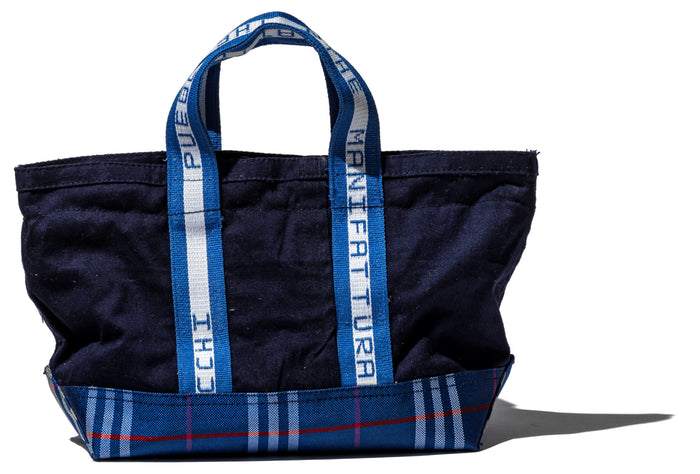 Borsa tote in cotone a quadri con cerniera Edizione limitata Puebco | M11 Shop