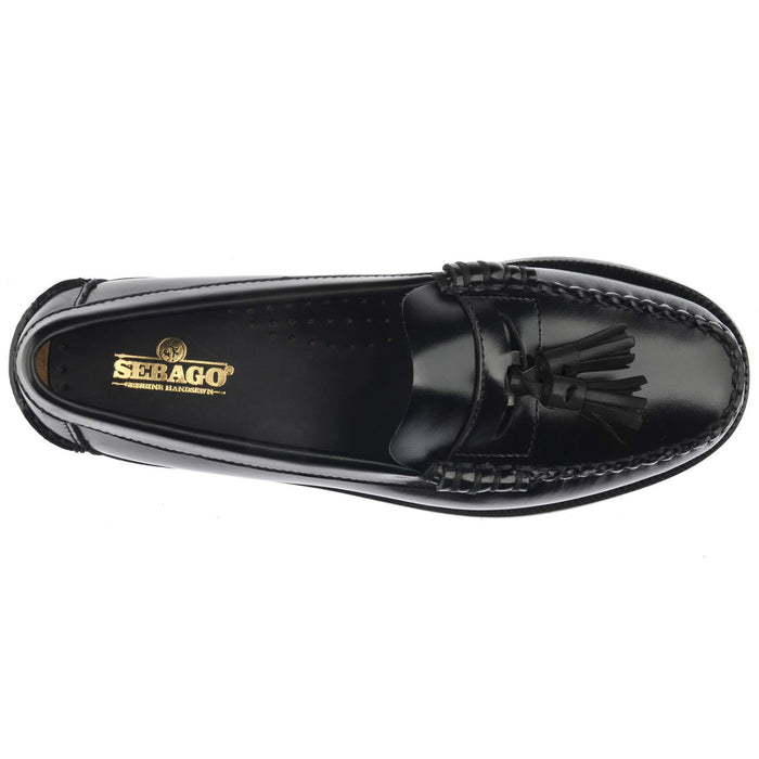 Mocassini neri donna Classic Dan Multi Tassel Sebago | M11 Shop