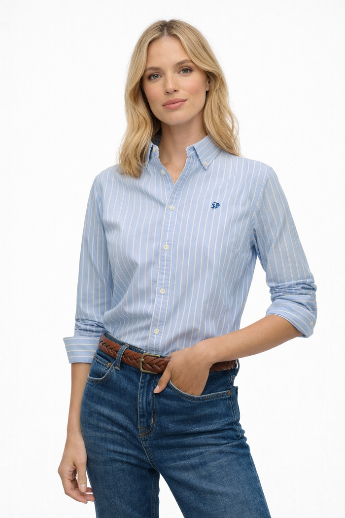 Camicia a maniche lunghe Oxfort Slim Superdry - Camicie | M11 Shop