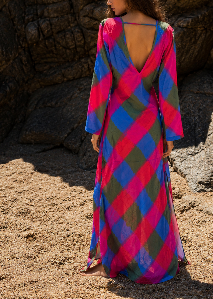 Bies Babbaki dress with front/back V-neck | M11 Shop