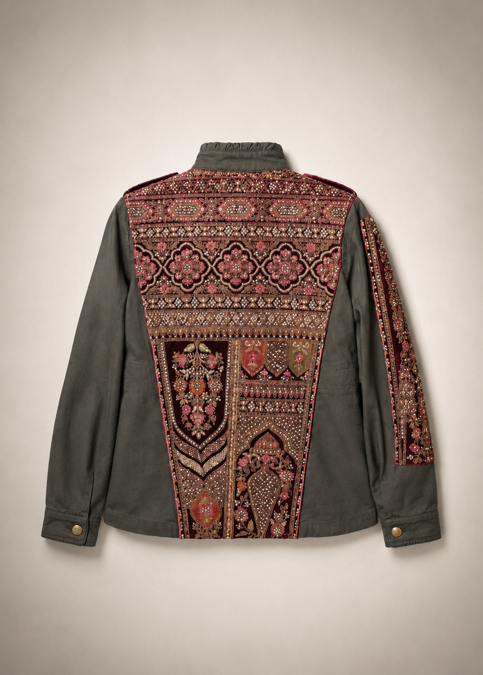 Embroidered Ilyoucha Safari Jacket | M11 Shop
