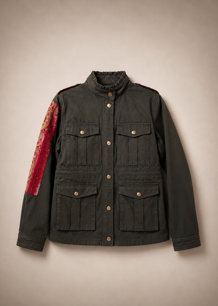 Giacca sahariana ricamata Ilyoucha - Ilyoucha | M11 Shop