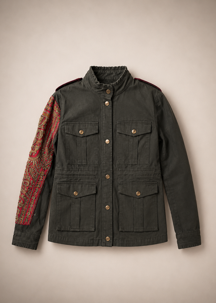Giacca sahariana ricamata Ilyoucha - Ilyoucha | M11 Shop