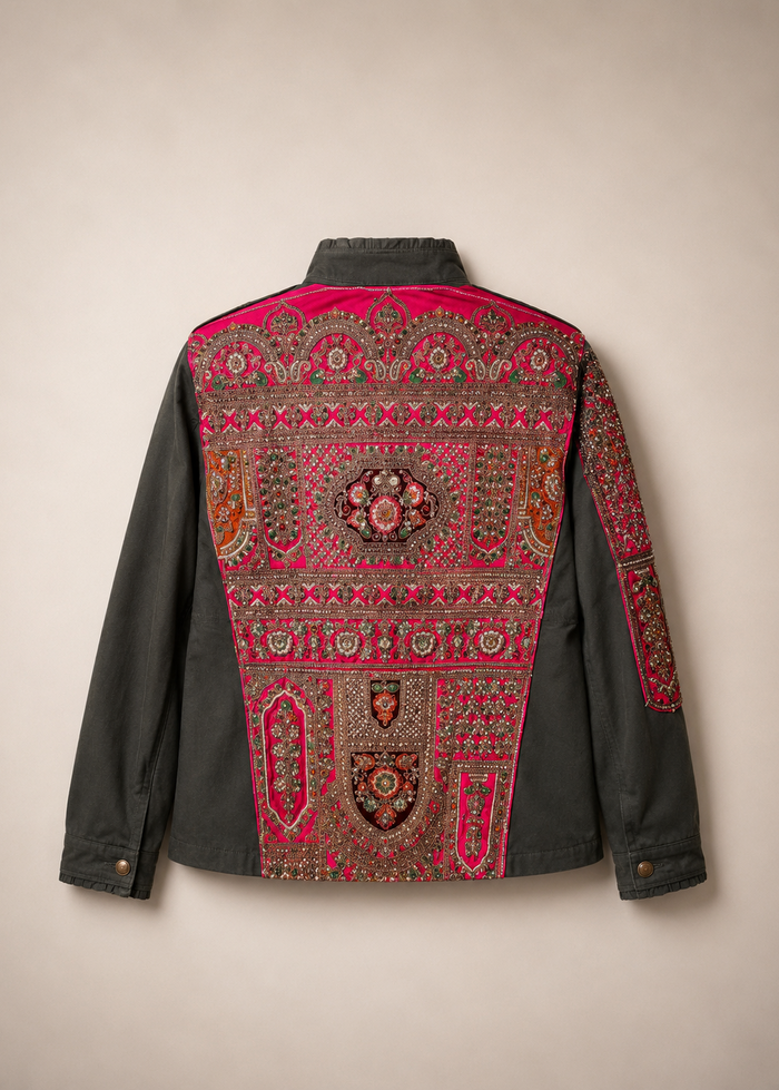 Giacca sahariana ricamata Ilyoucha | M11 Shop