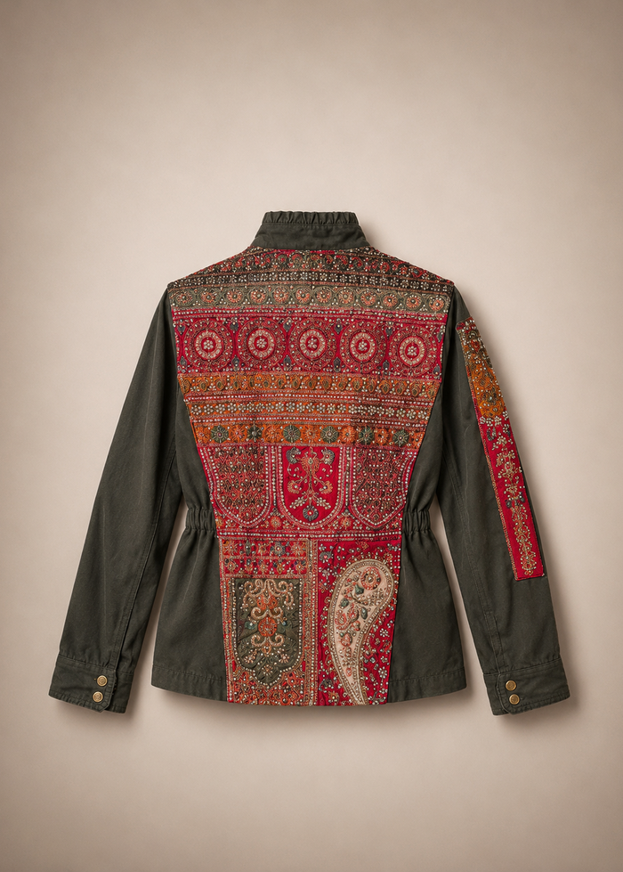 Giacca sahariana ricamata Ilyoucha | M11 Shop