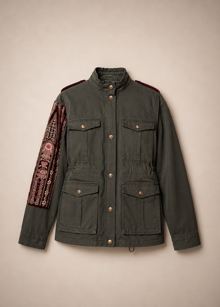Giacca sahariana ricamata Ilyoucha | M11 Shop