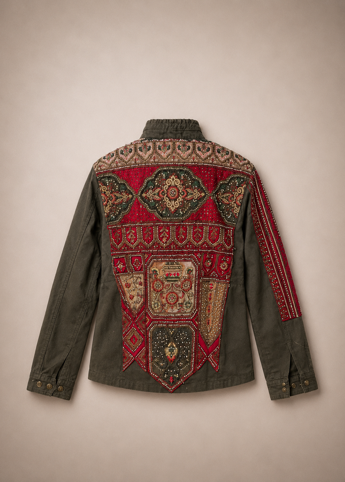 Giacca sahariana ricamata Ilyoucha | M11 Shop
