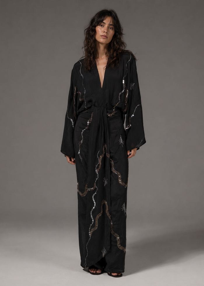 Juno sparkling Sissel Edelbo long dress | M11 Shop