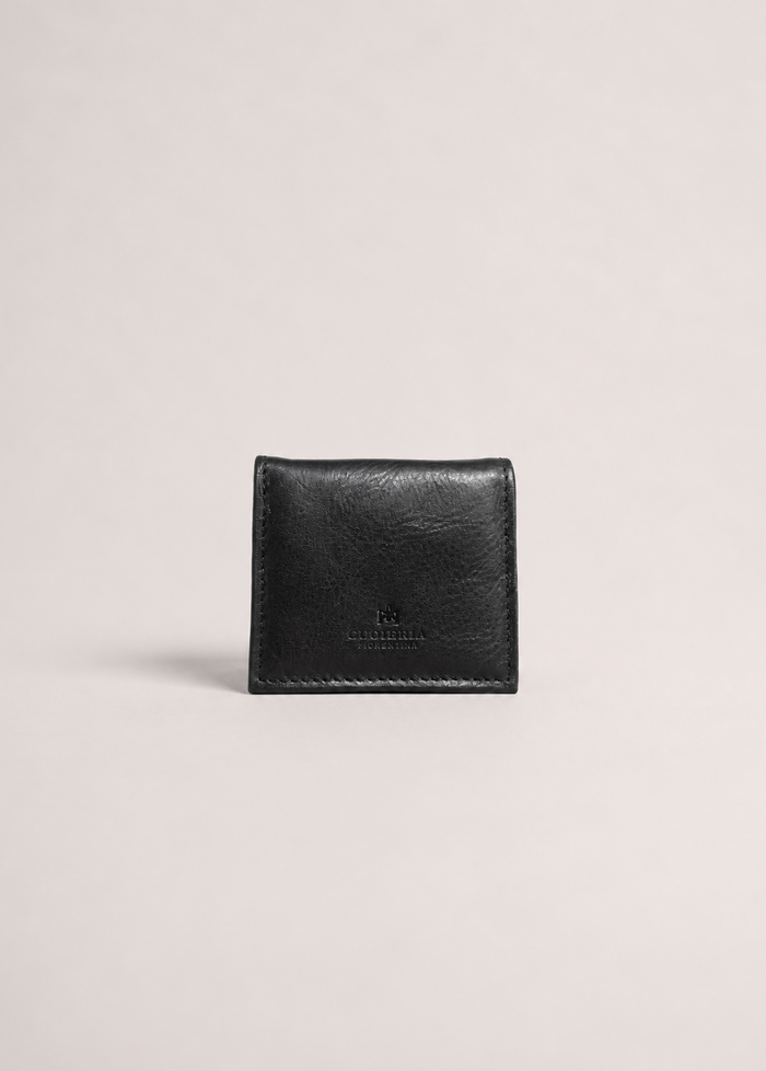 Portamonete quadrato in cuoio Cuoieria Fiorentina | M11 Shop