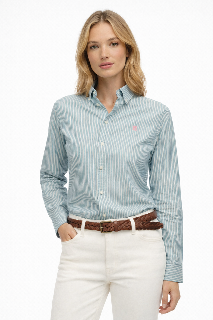 Camicia a maniche lunghe Oxfort Slim Superdry - Camicie | M11 Shop