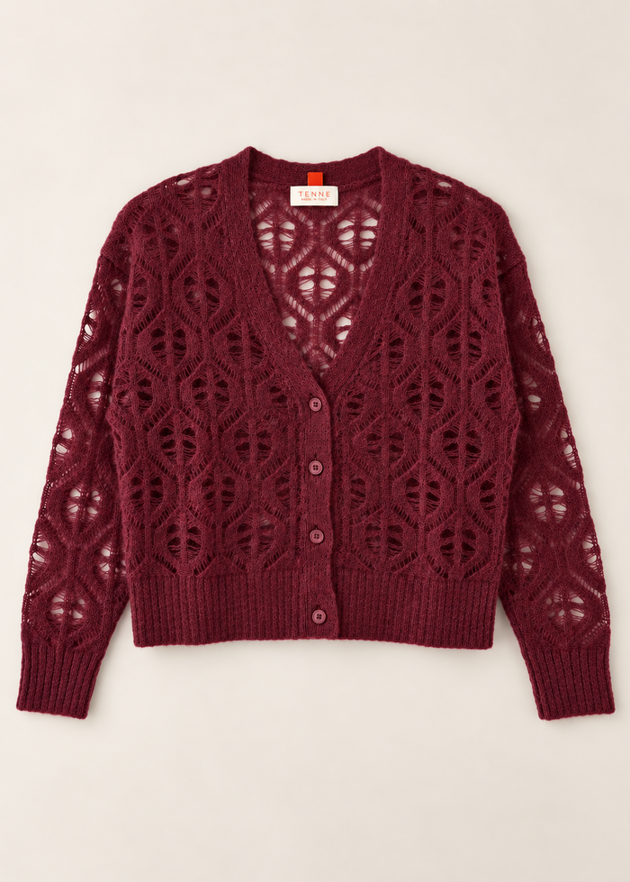 Cardigan a V in alpaca Gigi Tennè the Label | M11 Shop