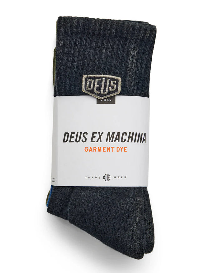 Pacco da 3 calzini Shield Garment Dyed Deus Ex Machina | M11 Shop