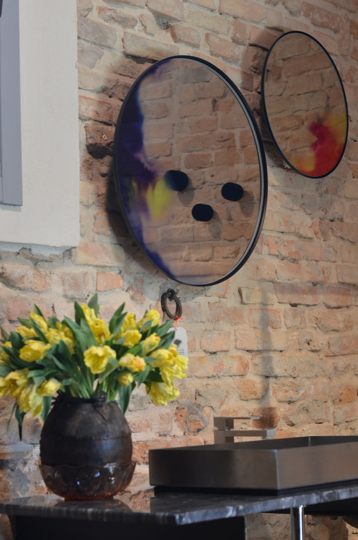 Specchio Da Parete Francis Grande Blu Cm60 Petite Fritture | M11 Shop