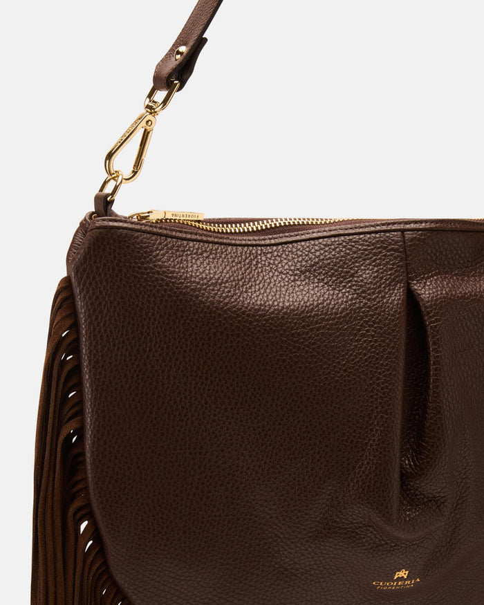 Emma maxi folk con frange Cuoieria Fiorentina | M11 Shop