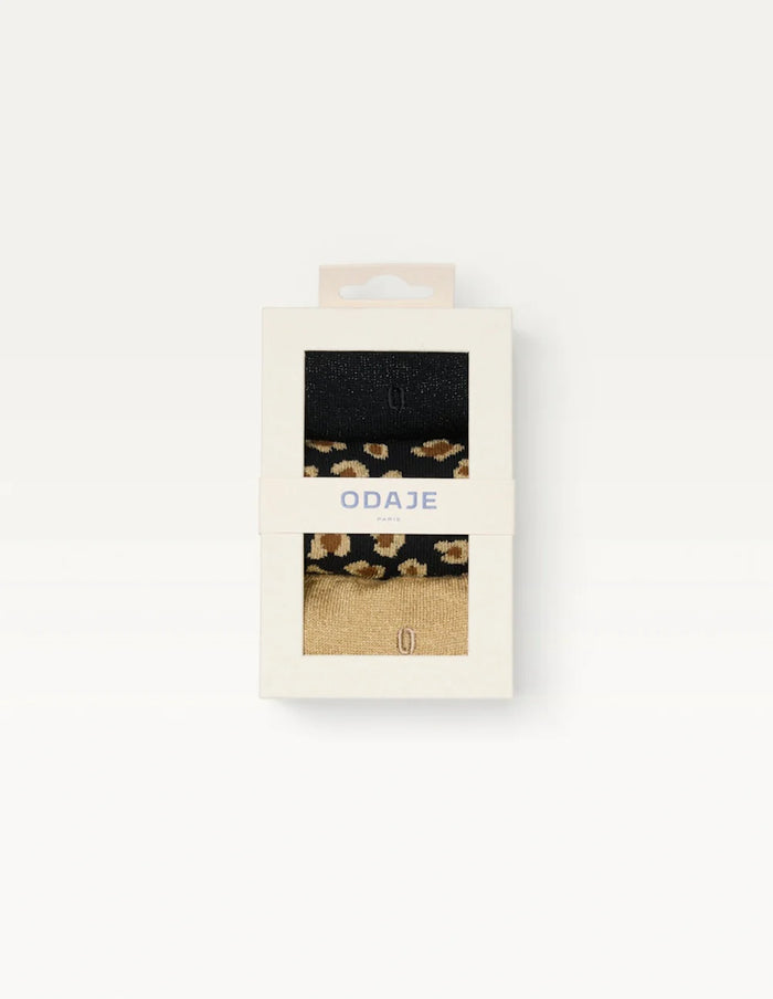 Confezione da 3 calzini con glitter M. Moustache | M11 Shop