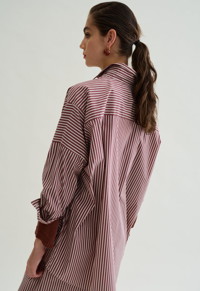 Oversized striped Floor shirt | M11 Shop