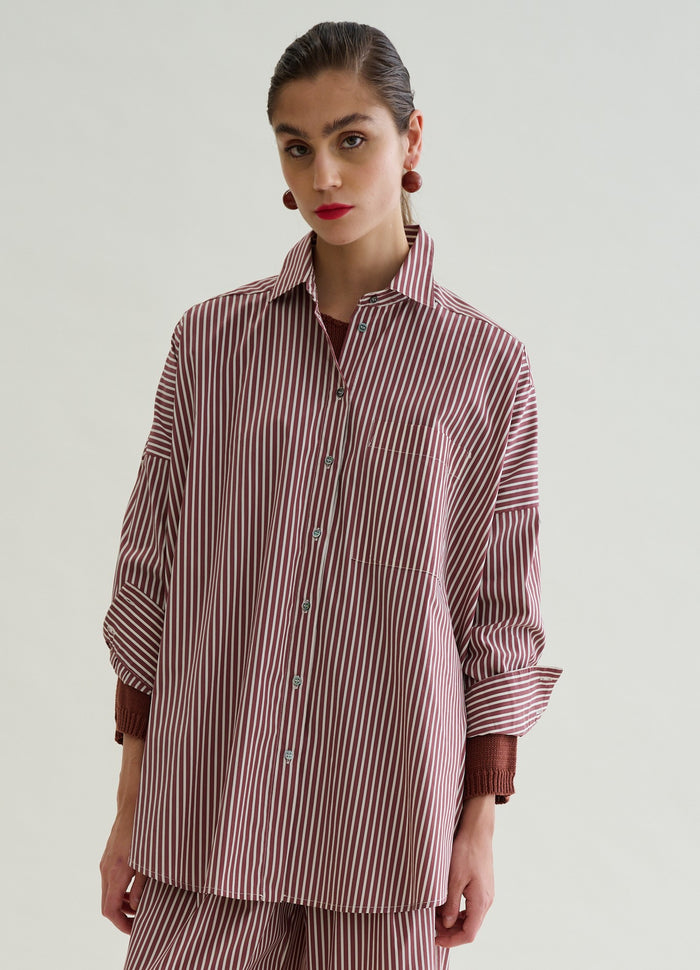 Oversized striped Floor shirt | M11 Shop