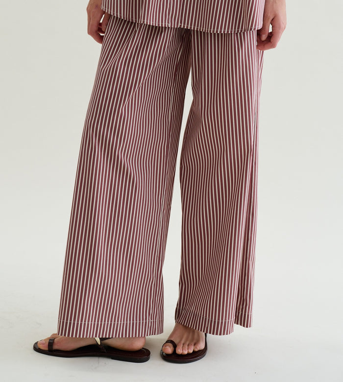 Pantalone largo a righe Floor - New in | M11 Shop