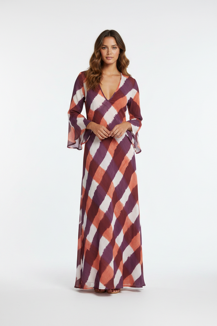 Bies Babbaki dress with front/back V-neck | M11 Shop
