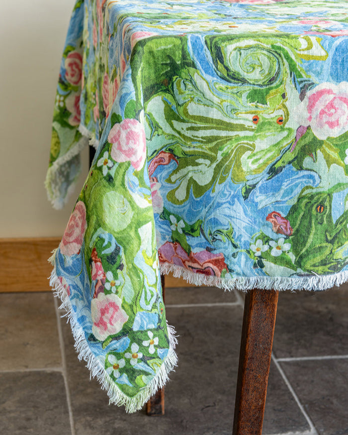 Tovaglia in lino quadrata con rane 1,58 x 1,58 m Avenida Home | M11 Shop