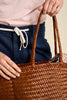 Borsa grande in pelle intrecciata Palme | M11 Shop