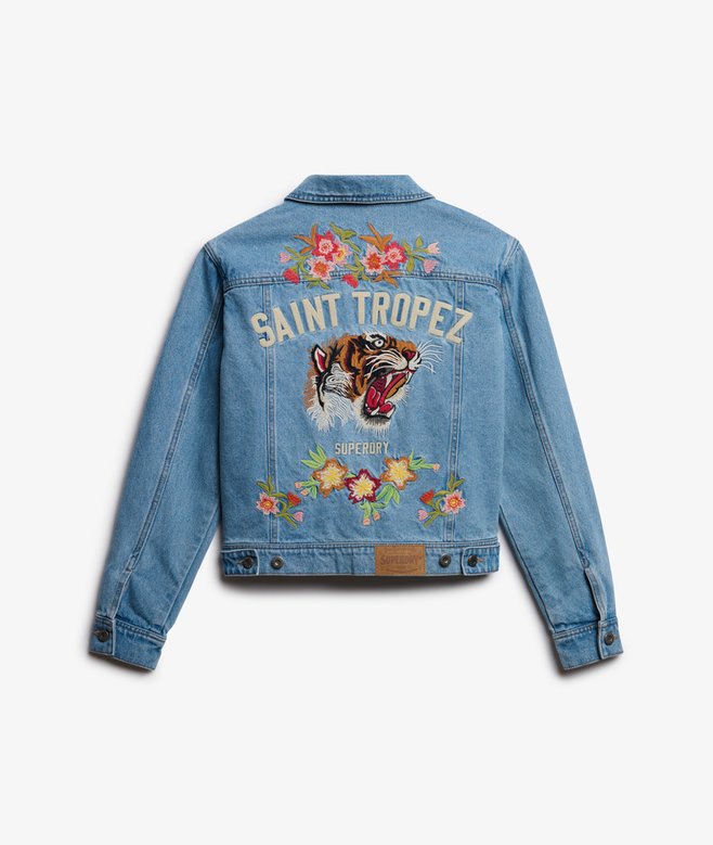 Giacca in denim con ricami Superdry | M11 Shop