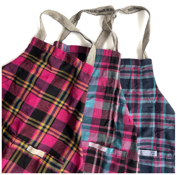 Puebco Recycled Cotton Check Apron | M11 Shop