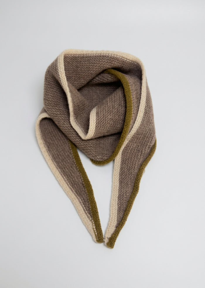 Triangolo in lana lavorato a maglia Palme - Scarves | M11 Shop