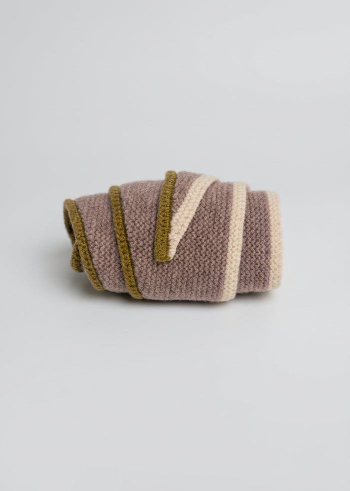 Triangolo in lana lavorato a maglia Palme | M11 Shop
