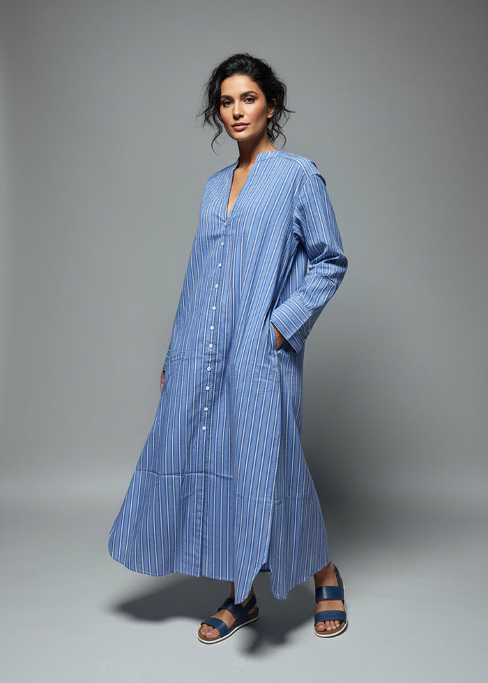 Patterned cotton shirt dress Palms | M11 Shop