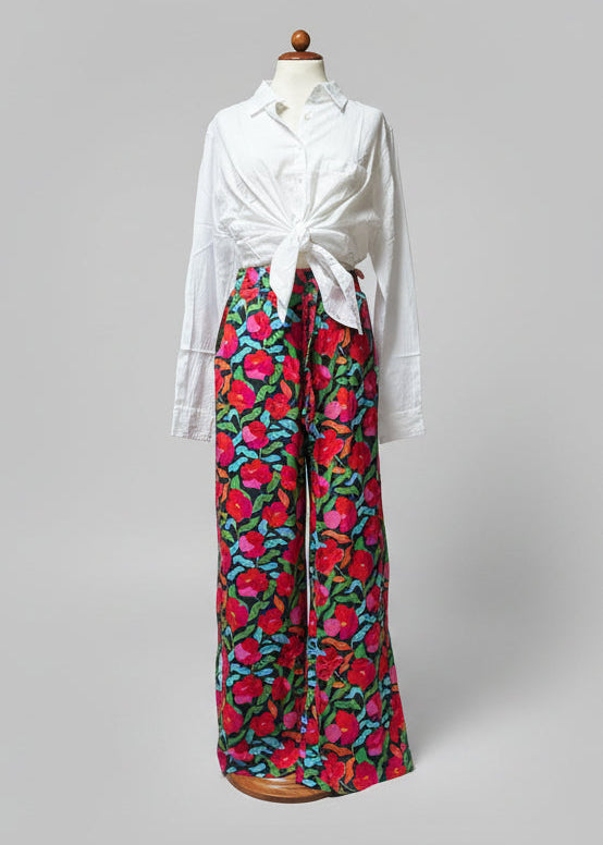 Viscose Palm Trousers | M11 Shop