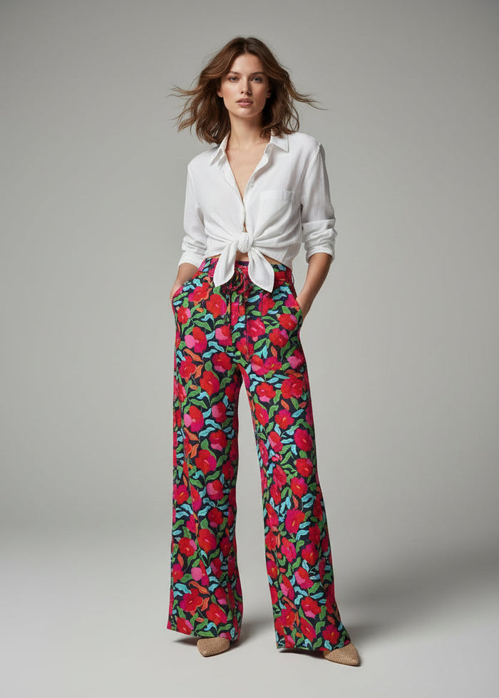 Pantaloni in viscosa Palme | M11 Shop
