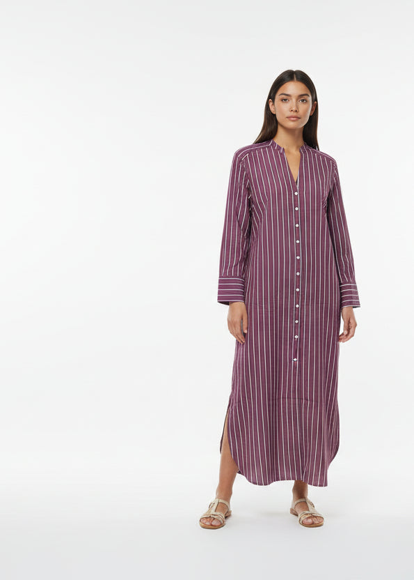 Patterned Palme cotton shirt dress | M11 Shop