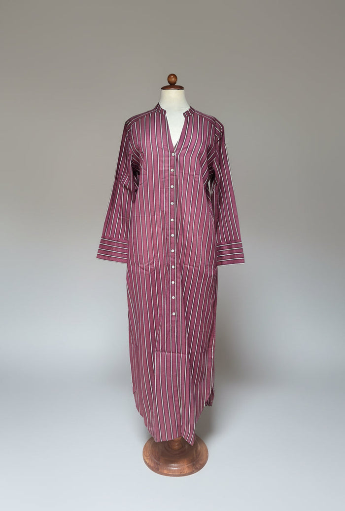 Patterned Palme cotton shirt dress | M11 Shop